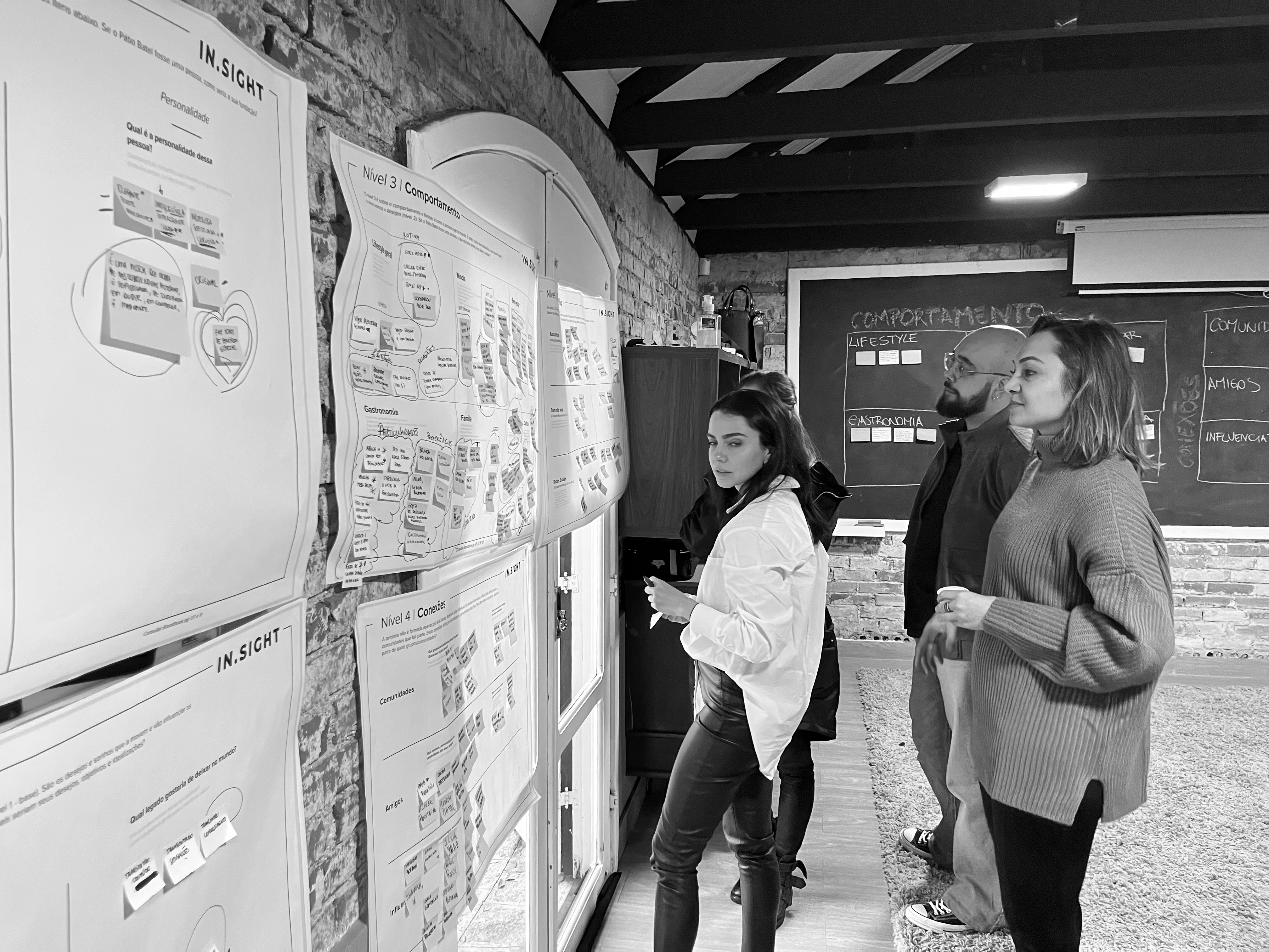 Equipe de marketing, operação e agências do shopping Pátio Batel em workshop de tangibilização do rebranding com a IN.SIGHT